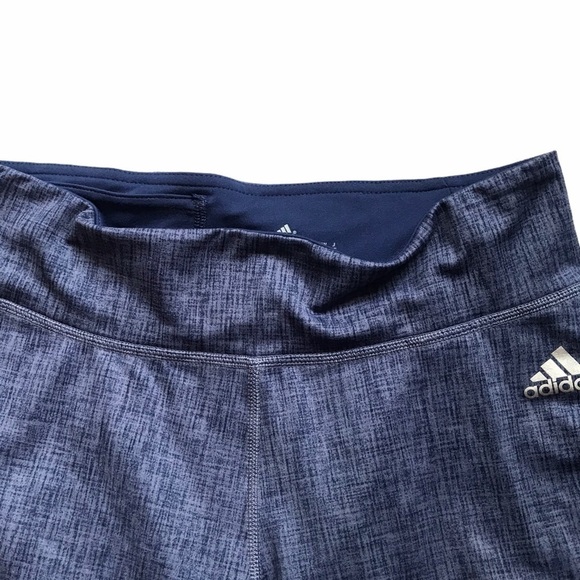 ADIDAS Women's Small Blue Climalite Activewear Tights Leggings Crops - Picture 6 of 9